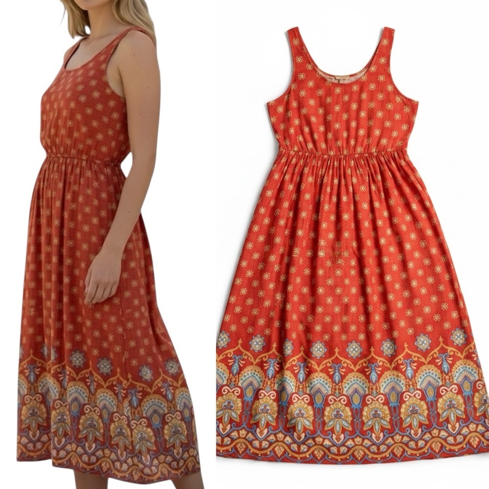 April Cornell Annah Printed Midi Sundress